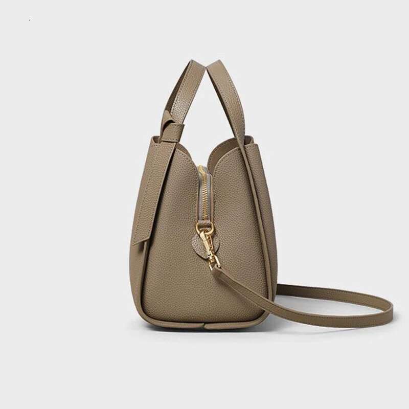 2024 Versatile Bucket Shoulder Designer PU Leather Messenger Crossbody Bags Ladies Casual Satchel Handbags For Women