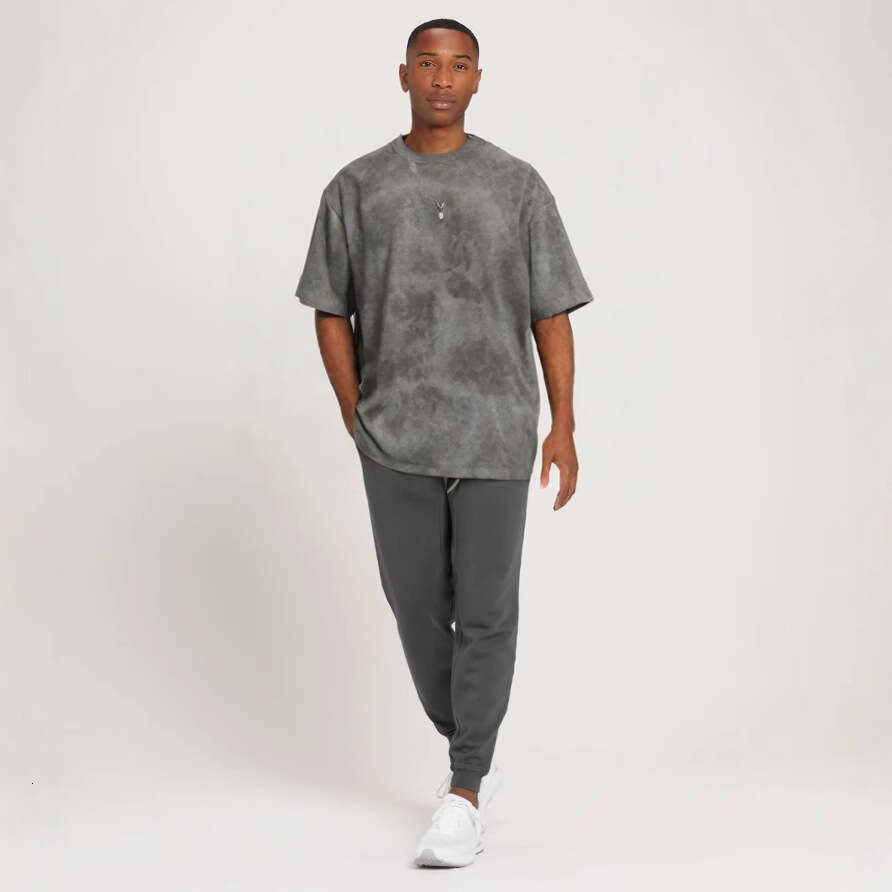 90s 240g combed close knit wool super smooth tie dye men's Harajuku T-shirt