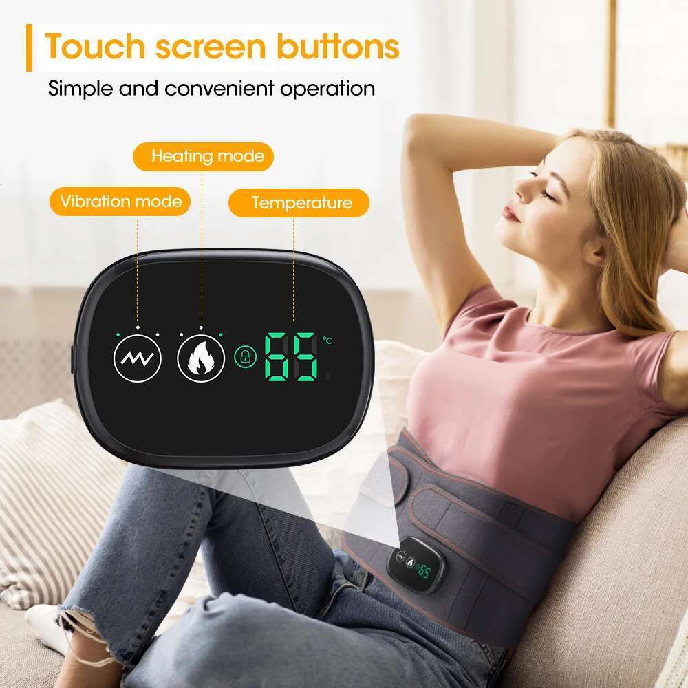 New Upgrade Electric Heating Waist Massager Support Vibration Hot Compress Brace Belt Back Relax 3 Gears Adjustment