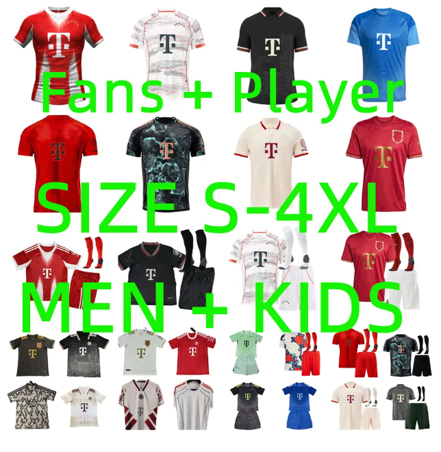 24 25 26 KANE MUSIALA BAYERNS Soccer jerseys 125 anniversary Oktoberfest OLISE KIMMICH SANE MULLER GNABRY mUNIch 2025 2026 Football shirt kids Kits Player version