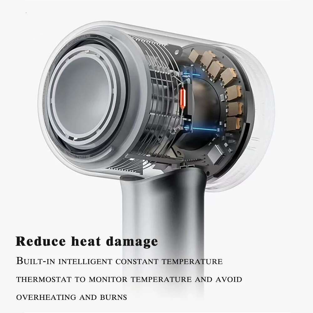 Leafless 220V Professional Hair Dryer 1600W Salon Travel Home Styling Blow Drier Tool
