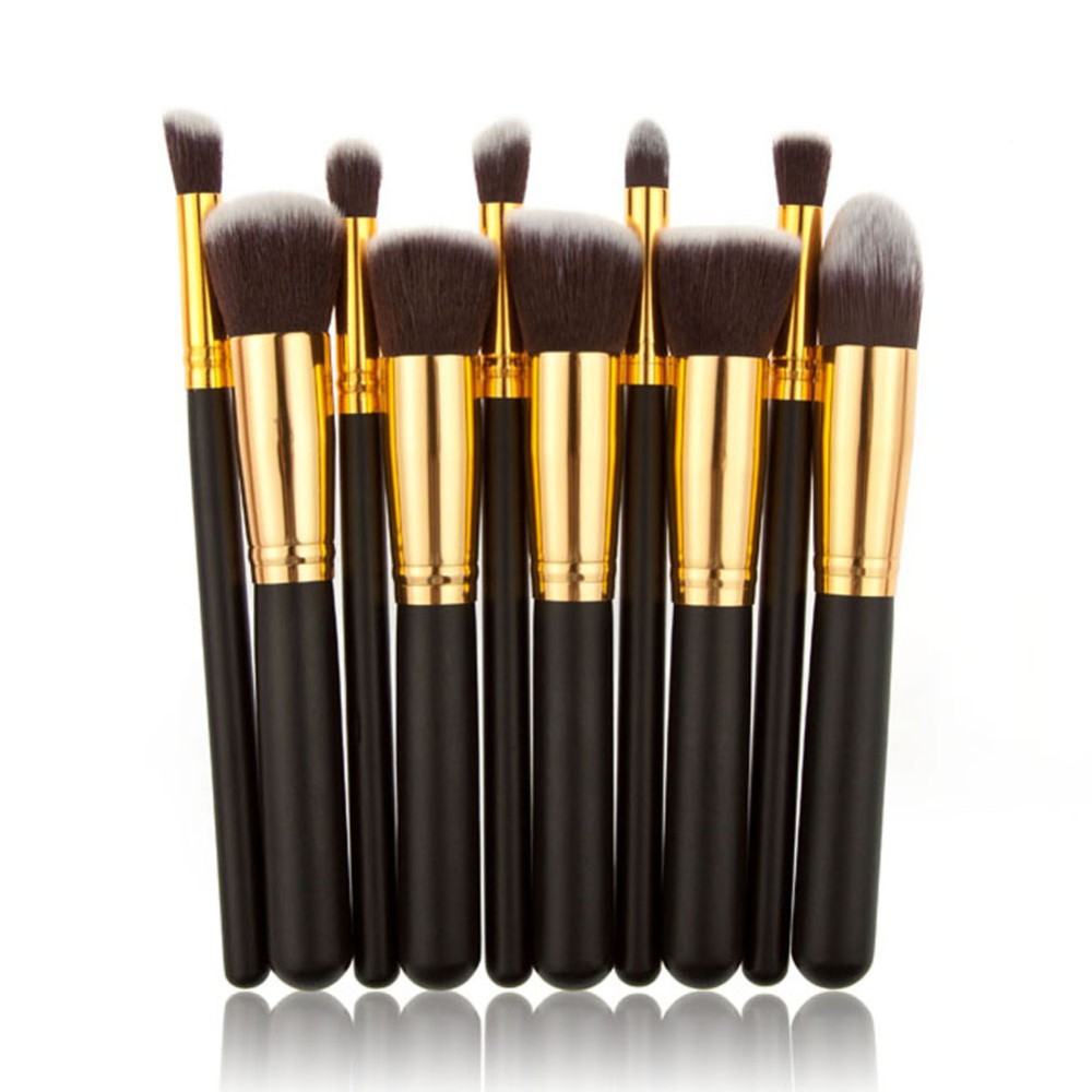 10 Cosmetic Tools Beginner Makeup Brush Makeup Brush Set Soft And Portable