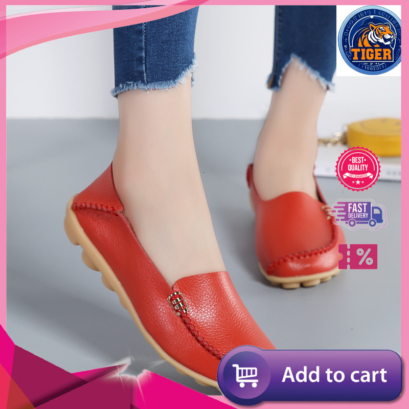 Ddmytiger Four Seasons New Casual Mom S Little White Two Layer Cowhide Nurse Comfortable Large Size Women Shoes Outdoor Shoes