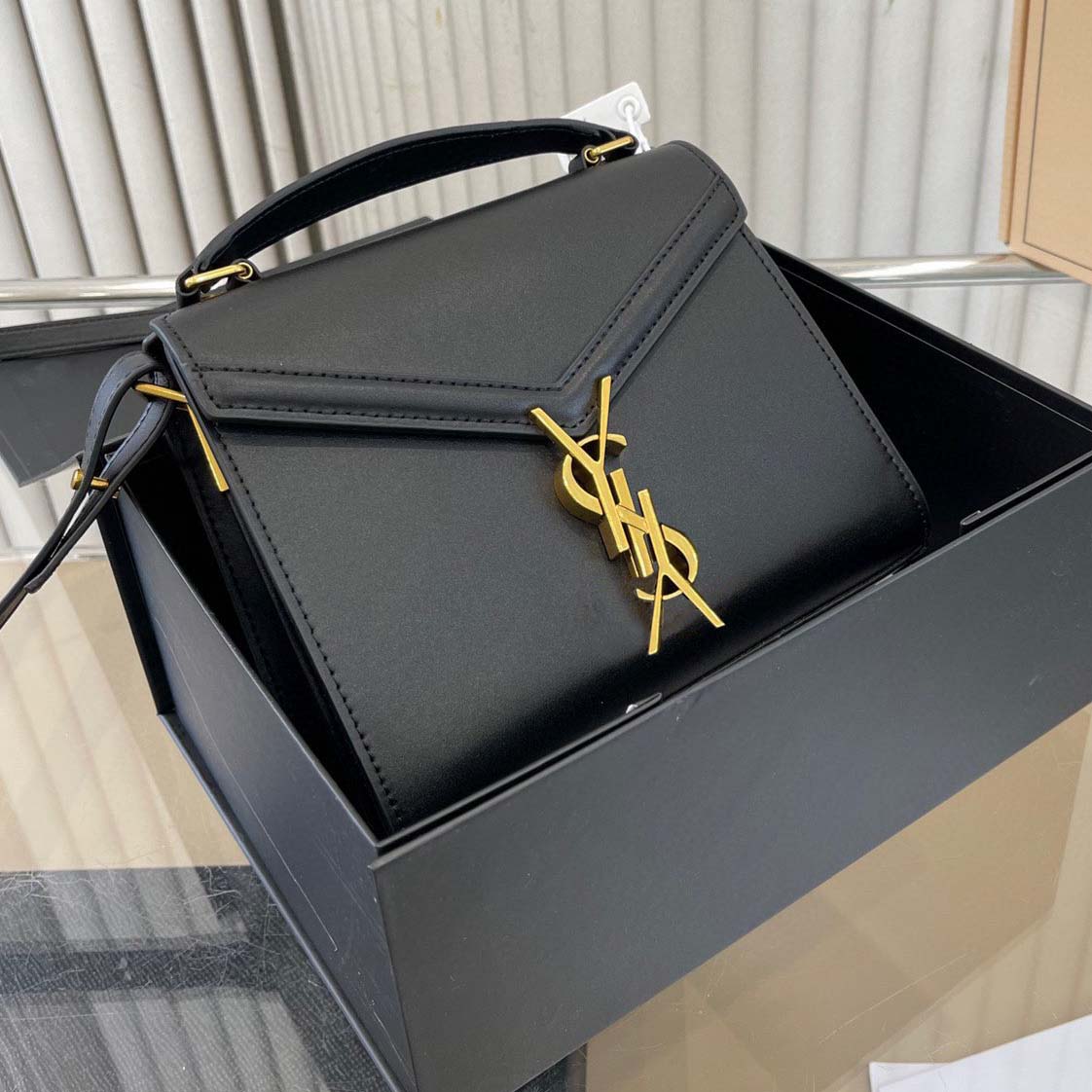 Designer's Luxury Handbag Crossbody Single Shoulder Foreskin Grain Crocodile Leather Embossed Leather Handbag Women's Black