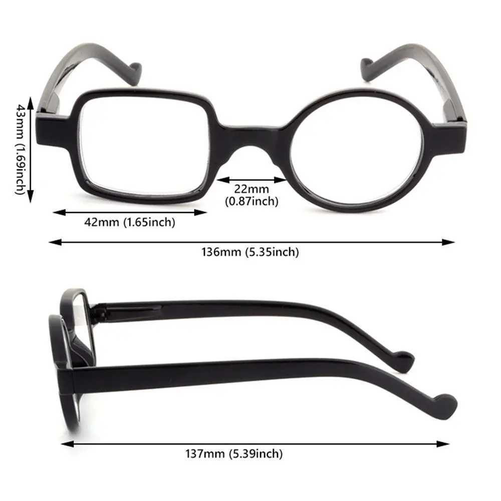 Fashion Design Irregular Square Round Frame Reading Glasses Men Women High-definition Lens Presbyopia Eyewear Readers Glasses W250513