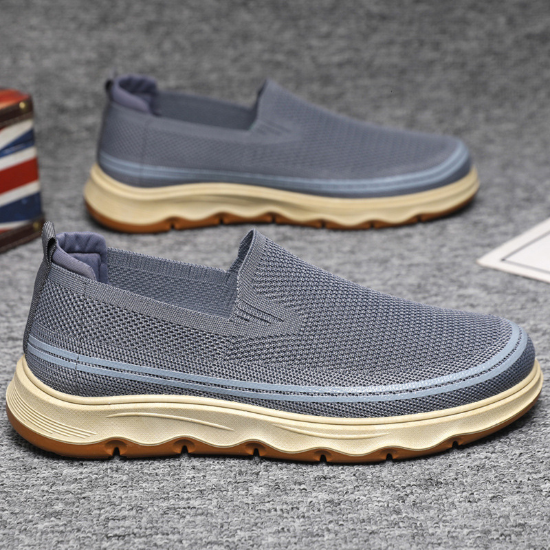 Men S Flying Woven Casual With Casual Shoes Soft Soles Comfortable Oversized Men S Shoes Breathable And Lightweight Old Beijing Cloth Shoes Ddmysaturn