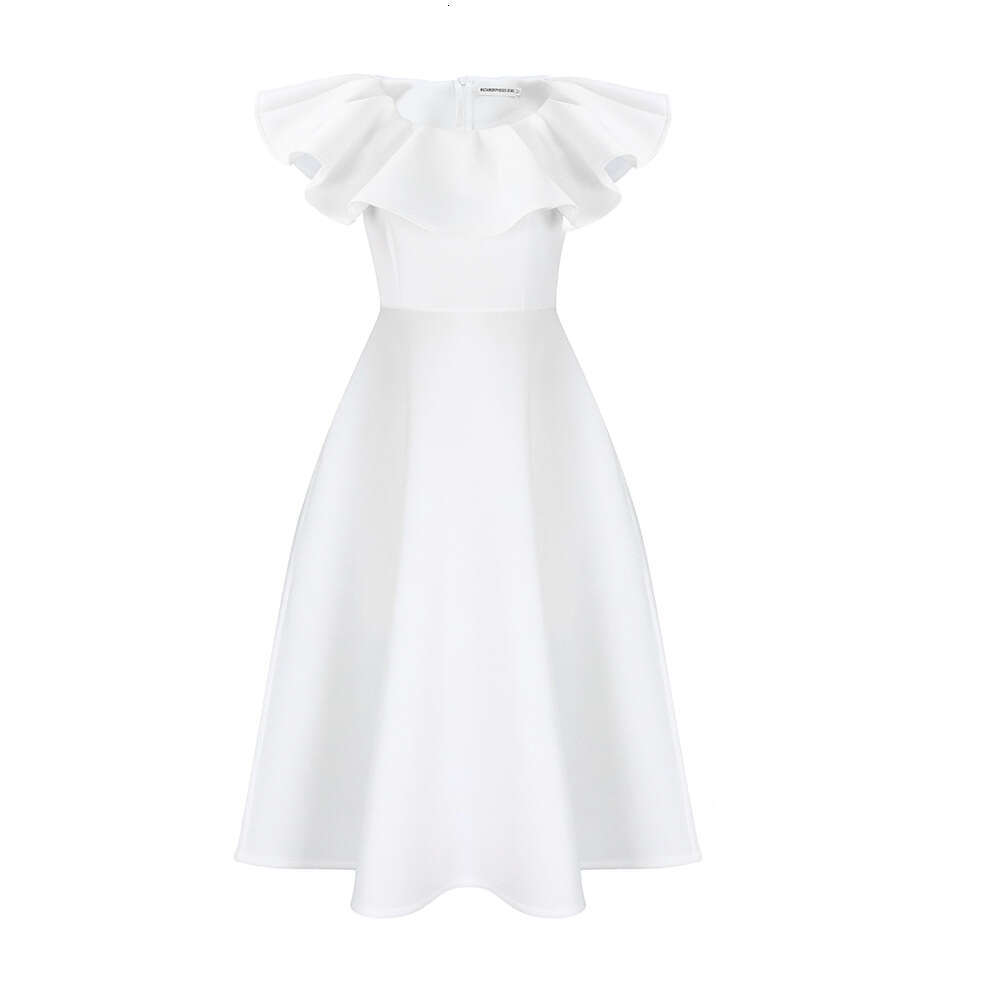 Women's Wear Women's Wear Fashionable And Elegant Ruffle Large Skirt, Banquet Dress, Evening Dress