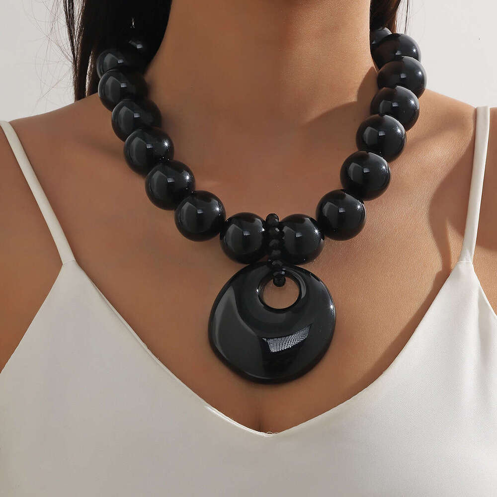 New Beaded Network Red Exaggerate Sweet Fashion Versatile Necklace