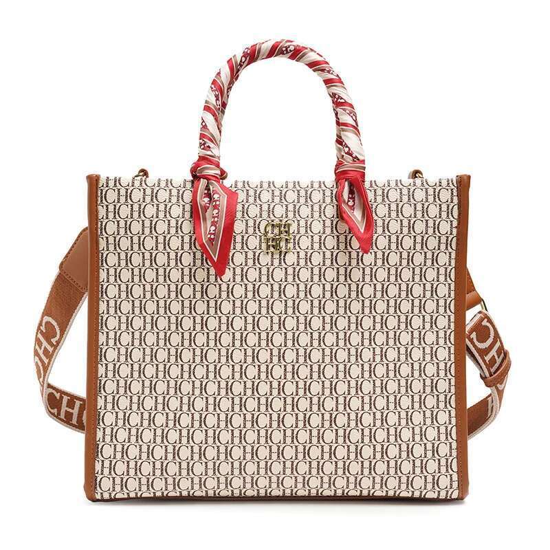 CH Brand Women's Design Handbag Letter Buckle Large Capacity Bag Elegant Crossbody Fashion Versatile Durable Package