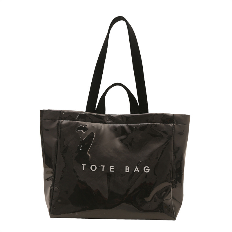 2025 New free delivery designer's bag DuPont Paper Jelly Tote Large Capacity PVC Waterproof Handbag Commuter Mommy Single Shoulder Bag