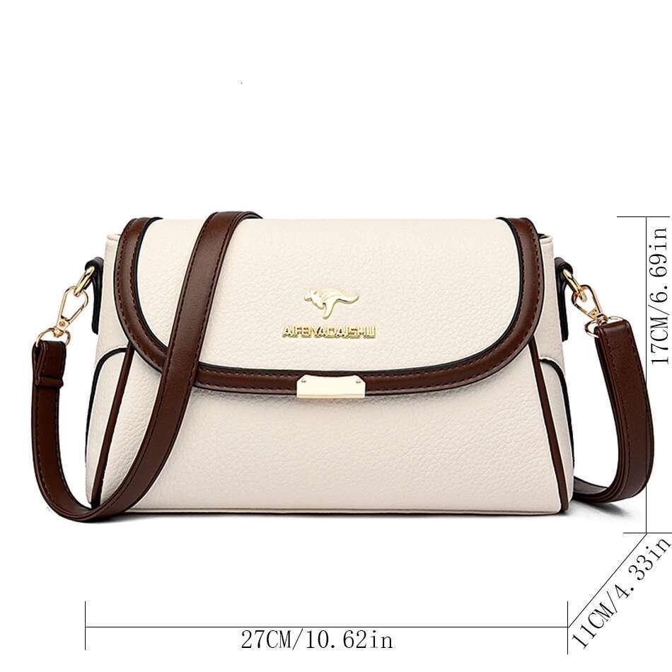 Solid Color High Quality Leather Small Shoulder Bagsfor Women 2024 New Messenger Bags With Strapdesigner Crossbody Bag Sac Amain