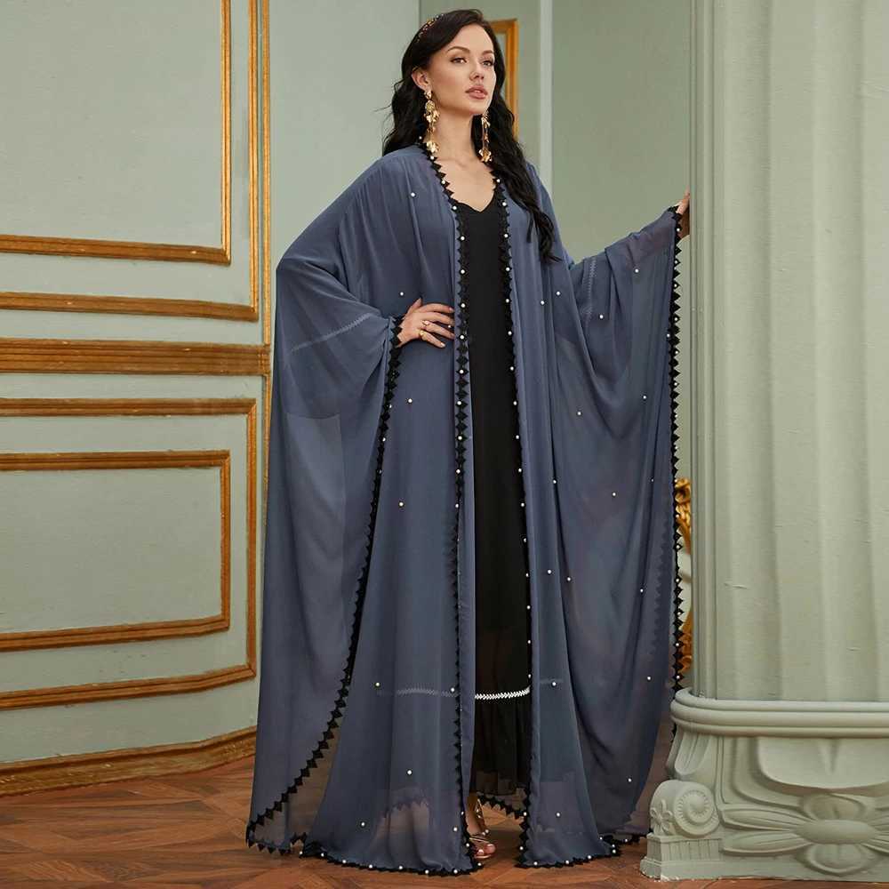 Kaftan Dubai Abaya Kimono Cardigan Hijab Muslim Dress Saudi Arabic Turkish Dresses Abayas For Women Robe Femme Islam Clothing X250514