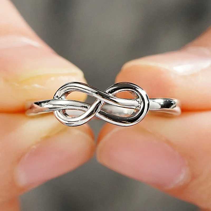 Luxury Female Rings 925 Sterling Silver Minimalist Infinity Design Women Finger Rings Accories Daily Party Jewelry BulkXJ250514