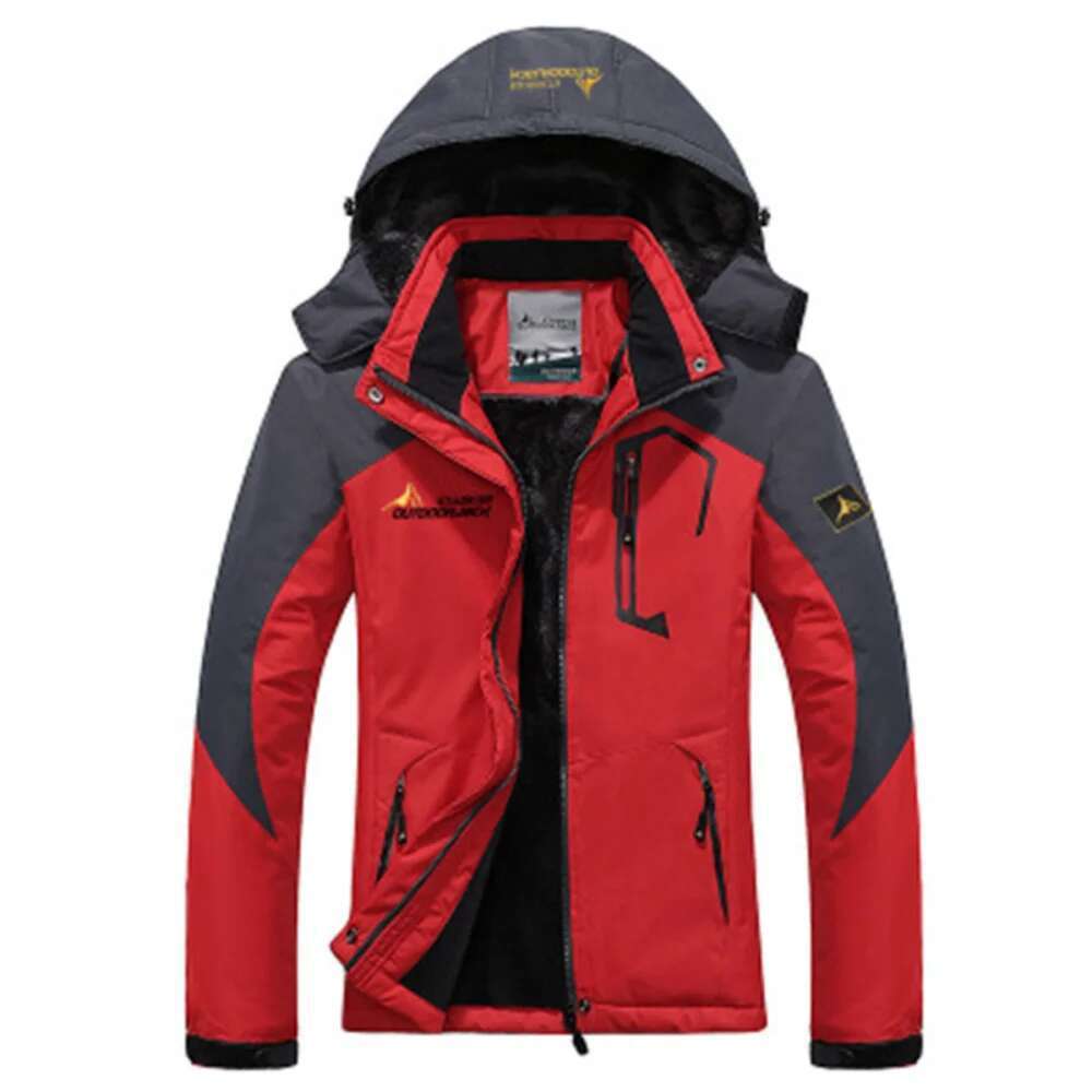 Parka Men Windbreak Plus Thick Warm Windproof Fur Coats Male Military Hooded Anorak Men's Winter Jackets Designer
