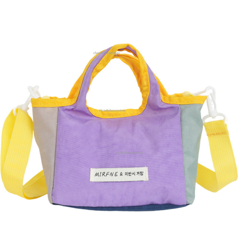Street Trend Women's Shoulder Crossbody Bag Free Shipping Designer Bag Fashionable Casual Color Blocked New Lightweight Handbag Nylon Beach Bag