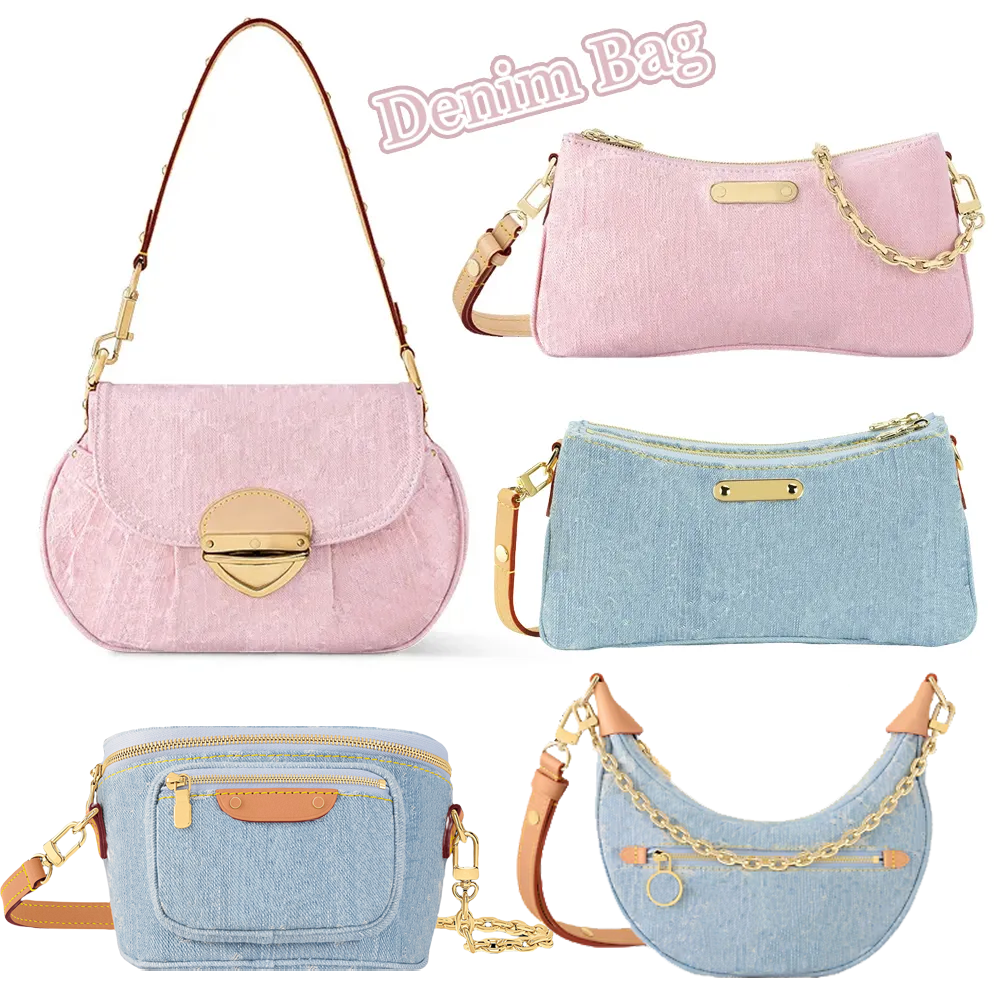 Tote bag Luxurys Designers Bags Denim bag Blue Shoulder Bags NANO SP jean bag denim crossbody bag handle bag shopping bag cluth bag High quality bag