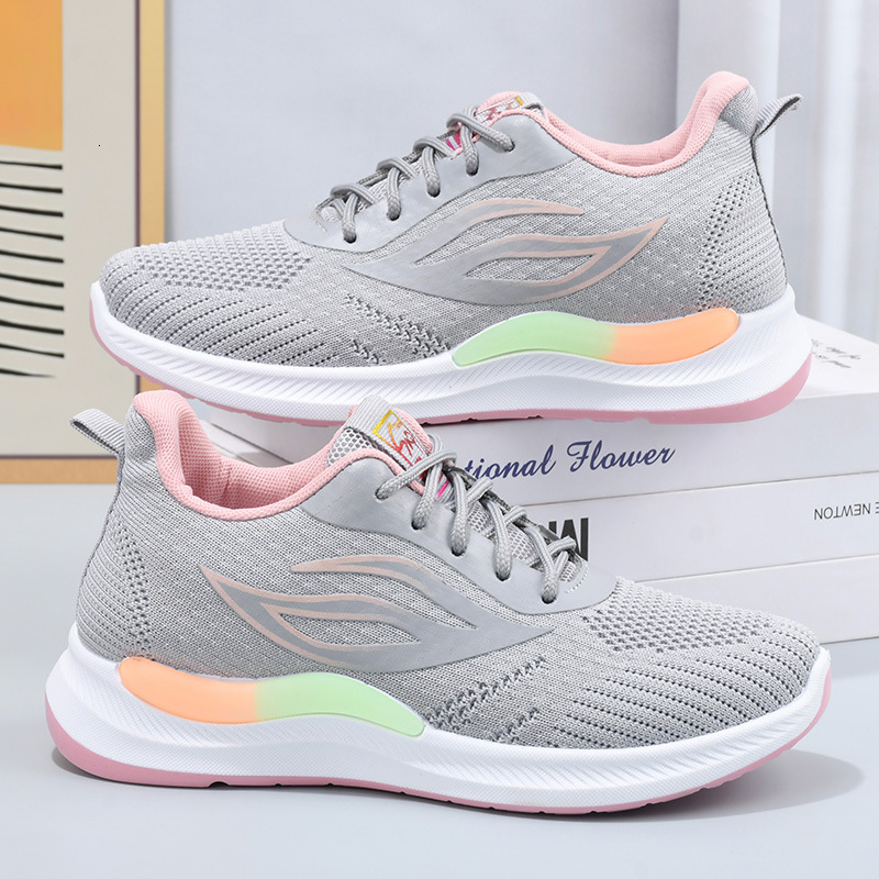 Selection Summer New Flyknit Women S Breathable Casual Casual Shoes Sports Mesh Student Trendy Shoes Women Ddmysaturn