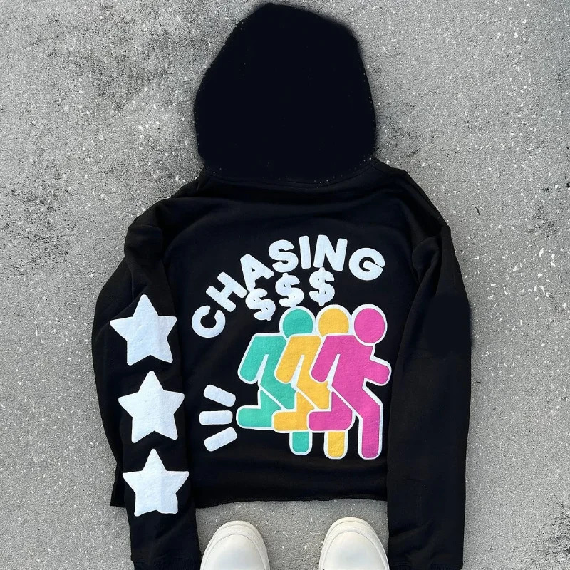 Y2K Womens Clothing Sweatshirt Vintage Print Pullover Long Sleeve Top Oversize Streetwear Fashion Christmas overcoat jacket 250514