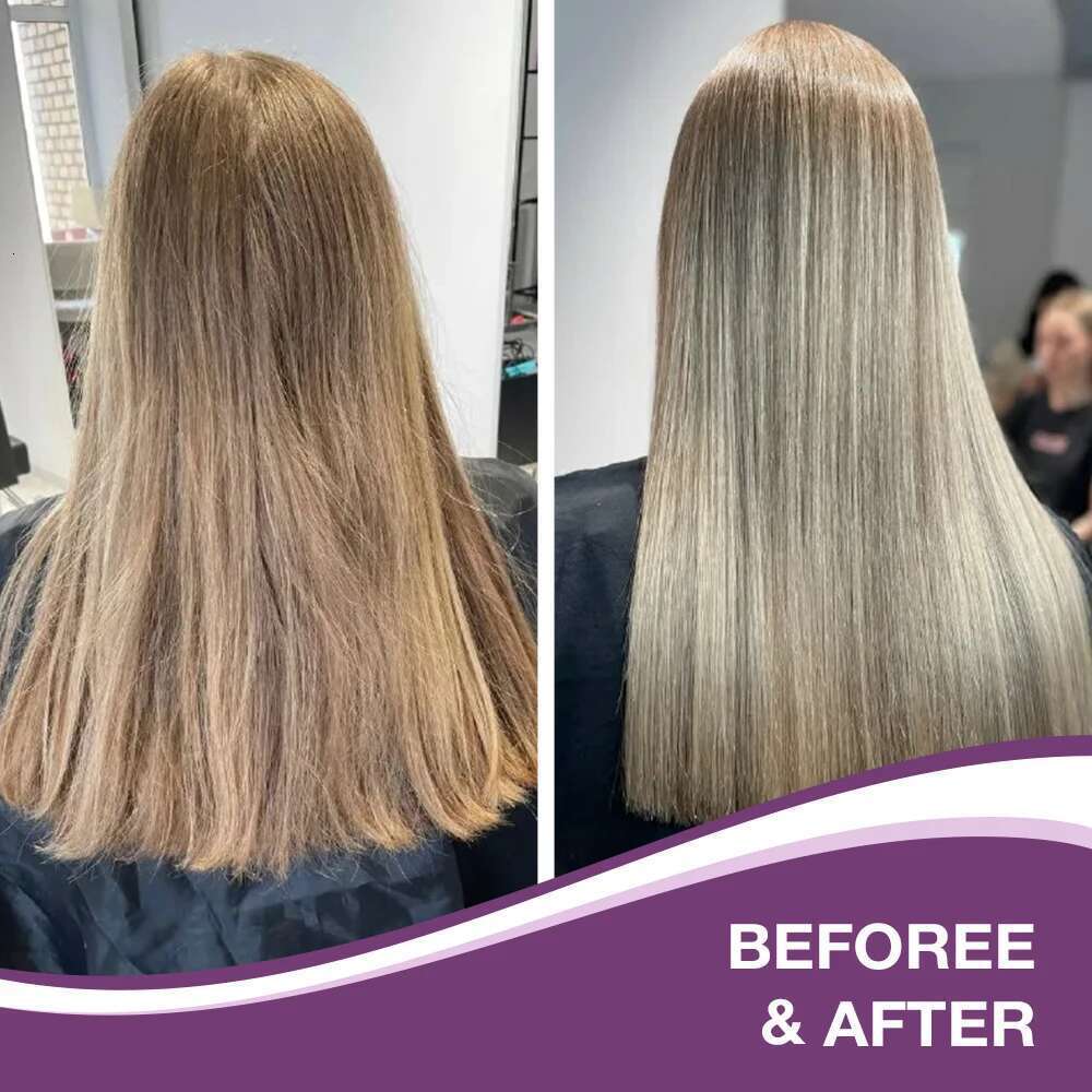 Karseell Purple Mask&Shampoo Professional Neutralizes Brass Yellow Tones For Blonde Sier Gray Highlighted Hair