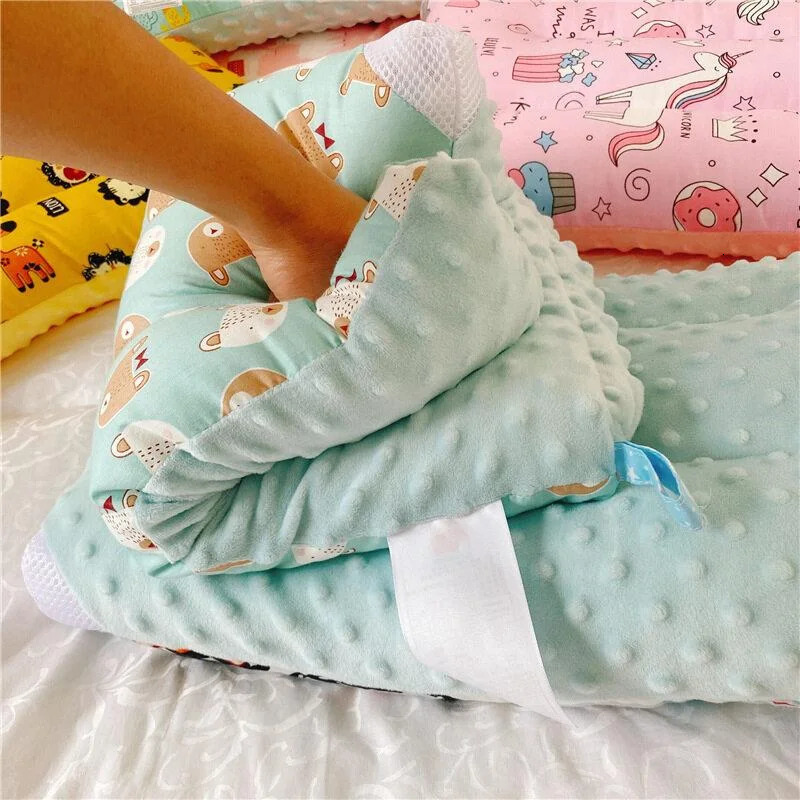 Soft Gauze Baby Pillow Comfortable Doudou velvet pillow For borns Baby Sleep Headrest Breathable Infant Kids Pillow 250514