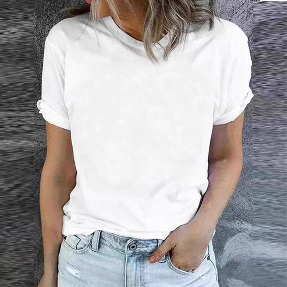 Plus Size 100% Cotton Women Tops Summer Oversized Casual Short Sleeve Tshirt Tee Large Pullover Korean Female Cloth 250514