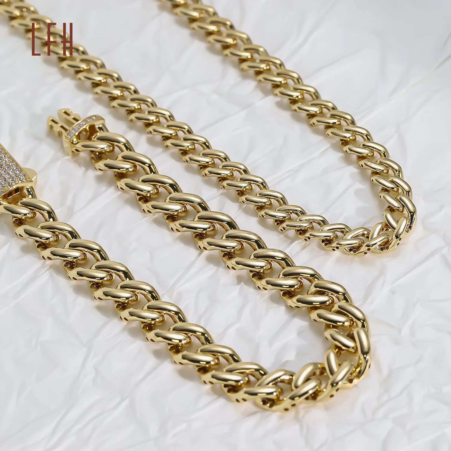 Factory Custom Miami Cuban Link Chain Au750 Cuban Link Chain 18k Gold Jewelry 18k Real Au750 Gold 18k Real
