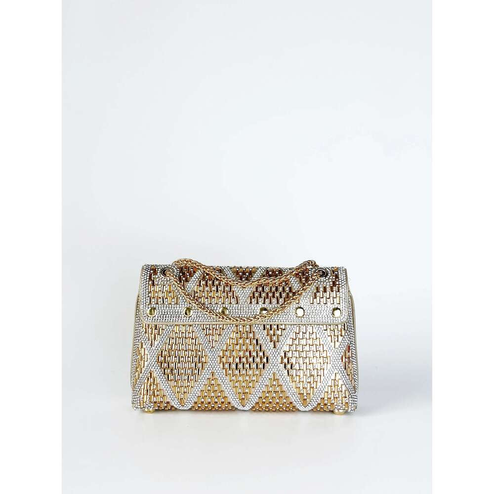 2024 Hot Selling Chain Dinner Designer Shoulder Bag Gold Clutches Women Glitter Tail Party Bag