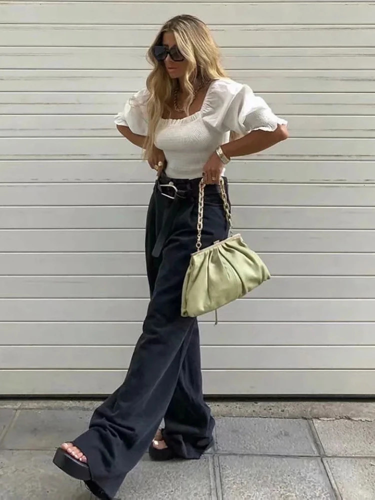 Cryptographic Casual Fashion Straight Leg Womens Jeans Denim Bottom Harajuku Boyfriend Long High Waist Baggy Jeans Fall Pants 250513