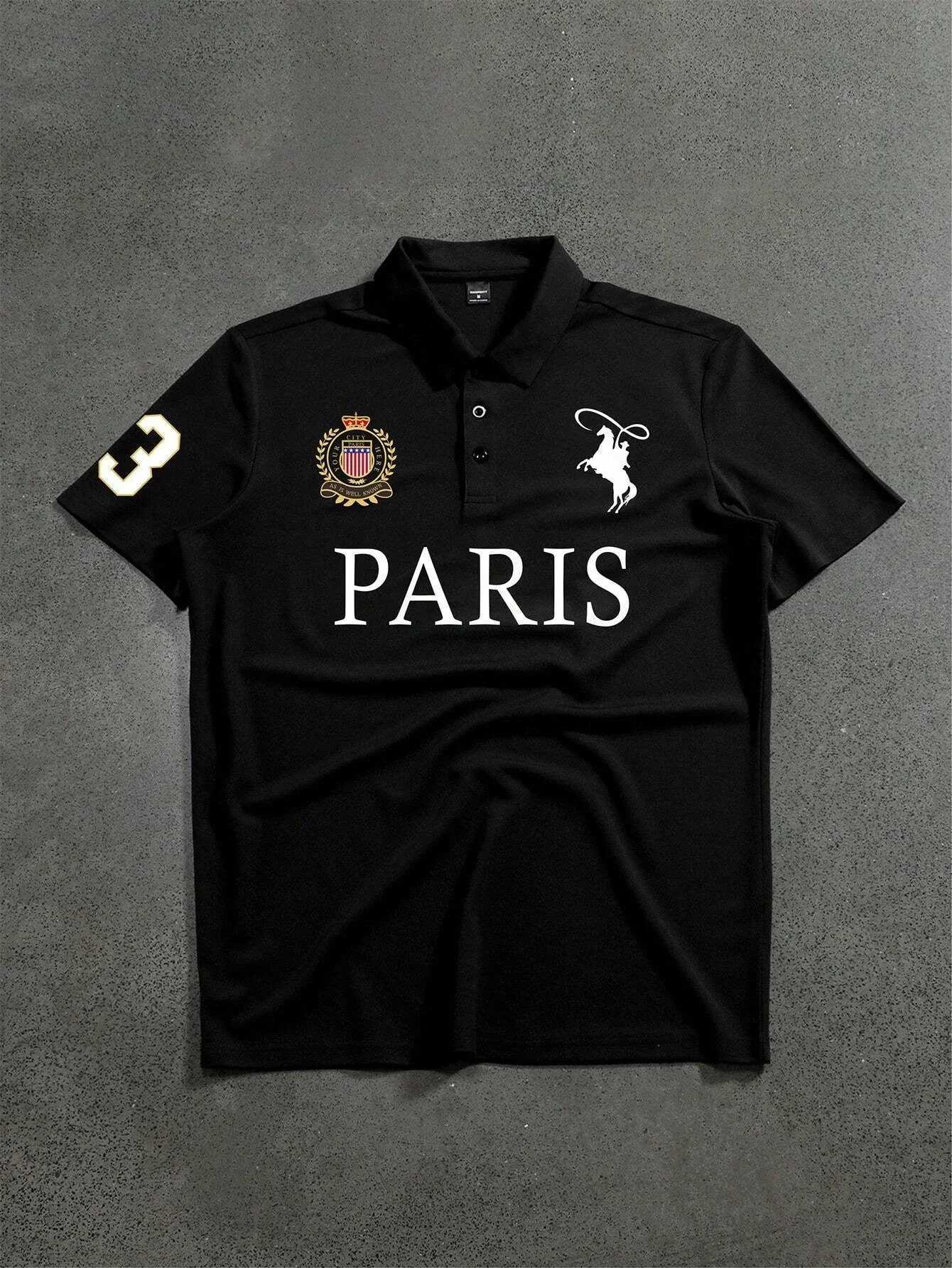 2025 Manfinity Mode Mens Short Slve Polo Shirt Minimst And Fashionable Suitable For Summer Strt printing sports style polo X2505141