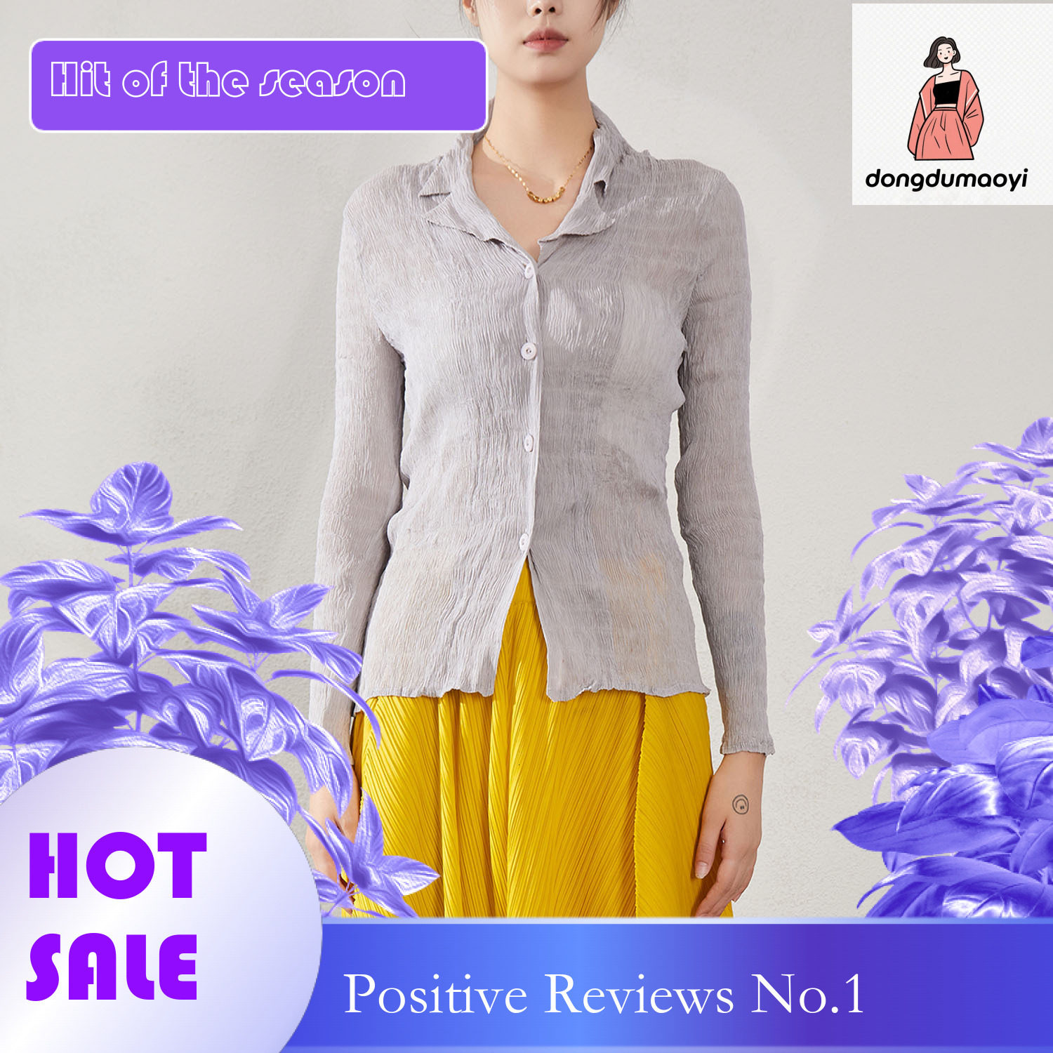 dongdumaoyi Black long sleeved chiffon shirt for women in Spring and Autumn 2024, new three bedroom small shirt, loose large size, slimming V-neck top