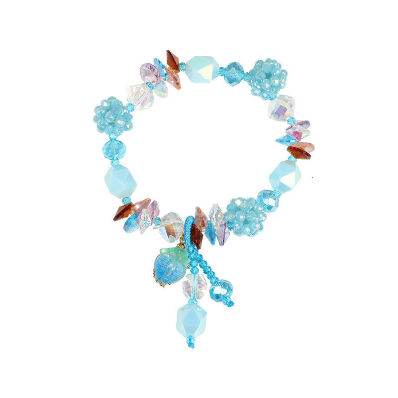 New Chinese style minimalist crystal girl card love sweet Japanese and Korean bracelet creative design fashion accessories