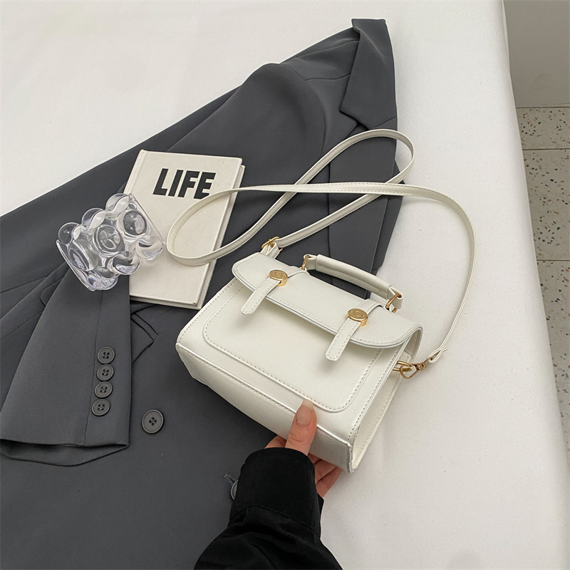 Free Delivery Designer Bag Temperament Commuting Fashion Hand 2025 Winter Versatile Instagram Solid Color Texture Crossbody Small Square Bag Luxury Ba