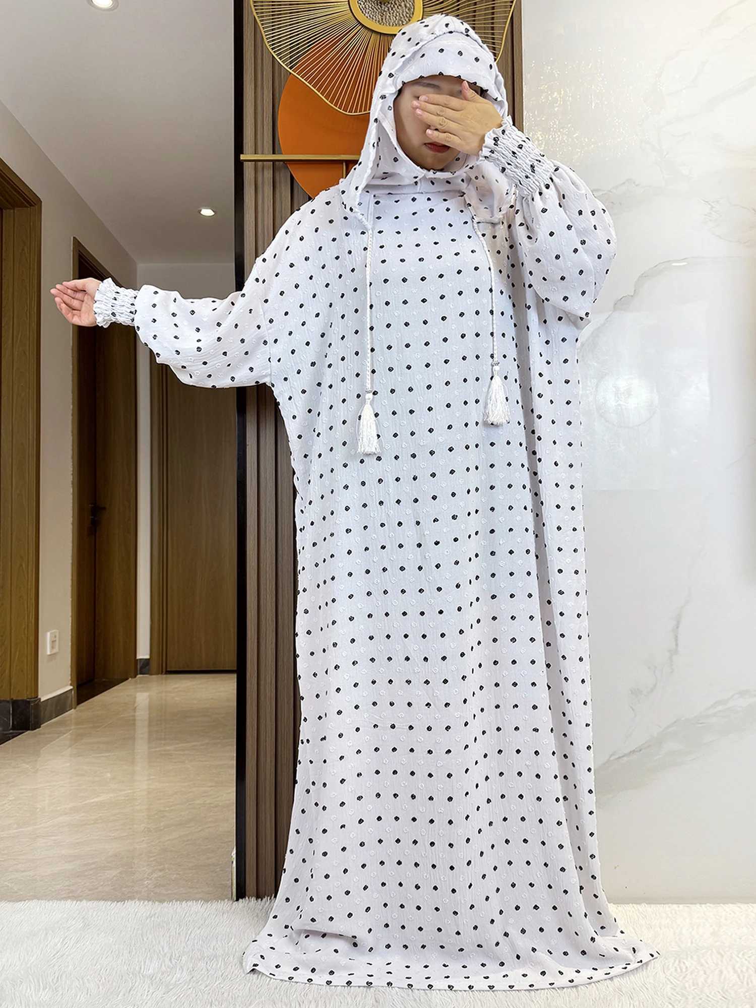 2025 Ramadan Niqab Khimar Muslim Hoody Abaya Dubai Turkey Islam Prayer Clothes African Dresses For Women Kaftan Robe Musulmane X250514