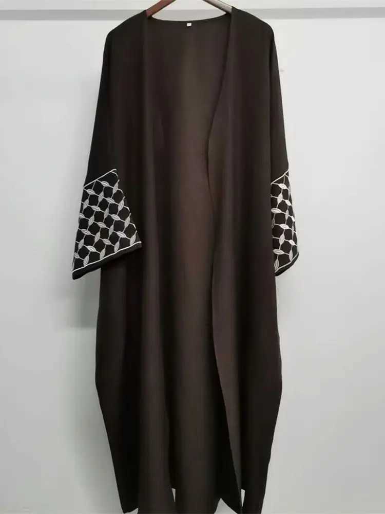 Eid Abaya Dubai Elegant Kaftan Modest Dress Open Muslim Kimono Abayas For Women Islam Caftan Marocain Robe Arabe Femme Musulmane X250514
