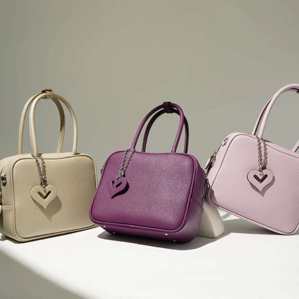 Elegant Solid Texture Commuter Roft Crossbody Bags Lovely Pendant Braid Sweet Exquisite Shoulder New Moda Women Handbags