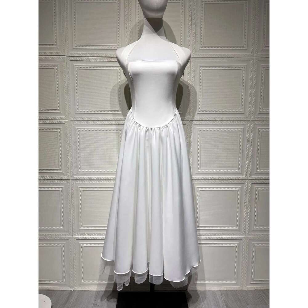 Avrilyaan Strapless Halter Sexy A-line Women Elegant Evening Midi Long Dresses Backless Bodycon Summer Dress Vestidos