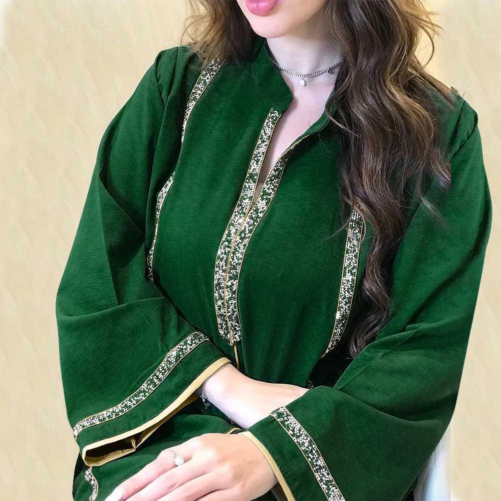 Eid Morocco Muslim Party Dresses Dubai Women Abaya Ramadan Turkey Islamic Vestidos Elegant Kaftan Arab Evening Caftan Long Gown X250514