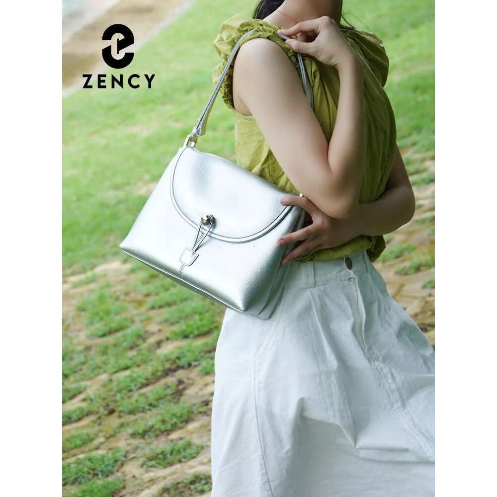 Zency Women's Soft Leather Handbag Large Pocket Tote Shoulder Crossbody Gift Lady Underarm Bag Adjustable