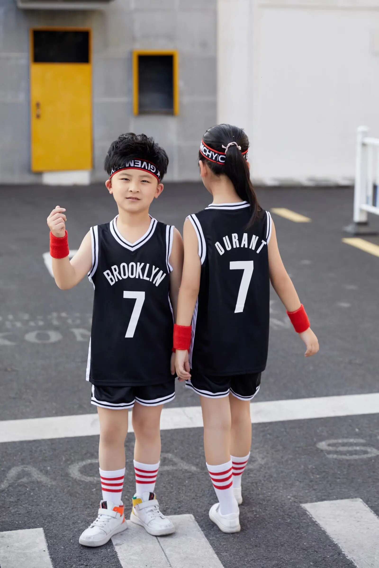 NEW 24/25 Children's Clothing Suit Boy Girl Basketball Jerseys 11 Game Team Uniform Training Vest And Shorts
