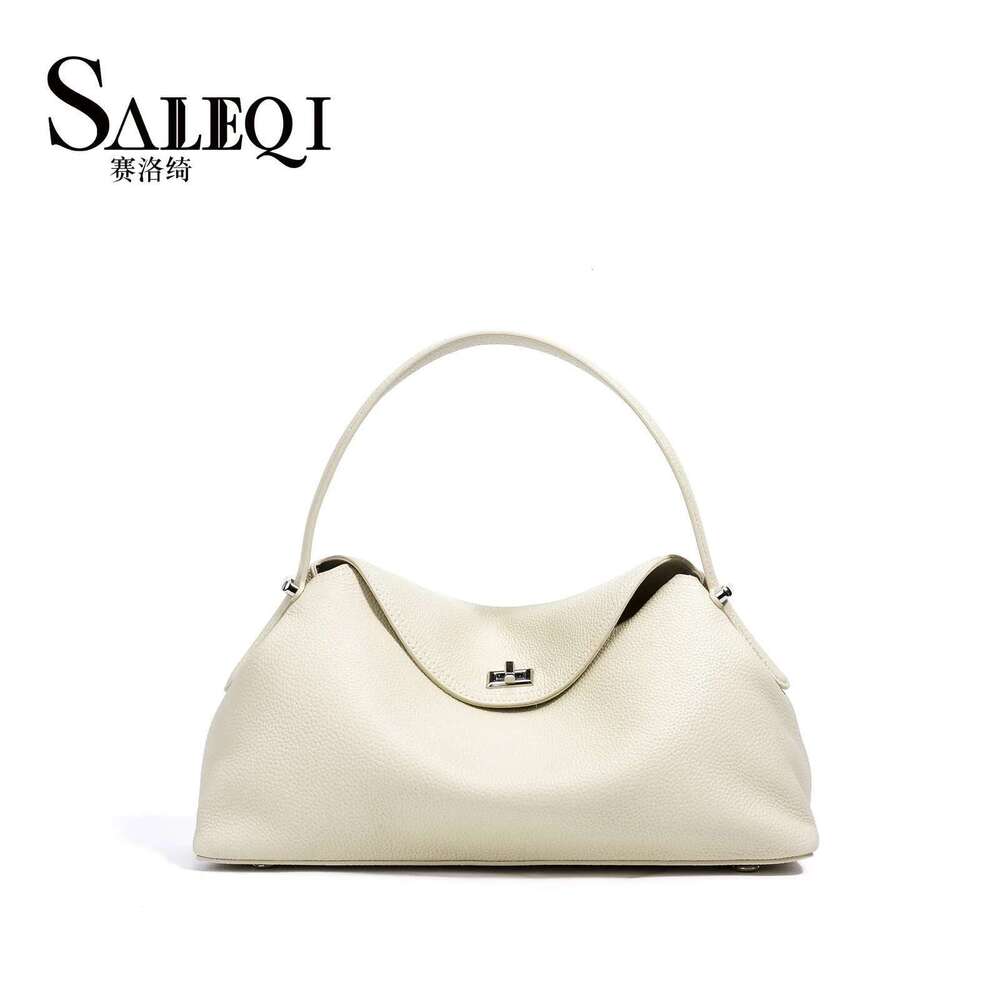 Genuine Leather Fashion Women White Handbag Deisgner High Quality Cowhide Shoulder Crossbody Female Bag Black Coffe Brown
