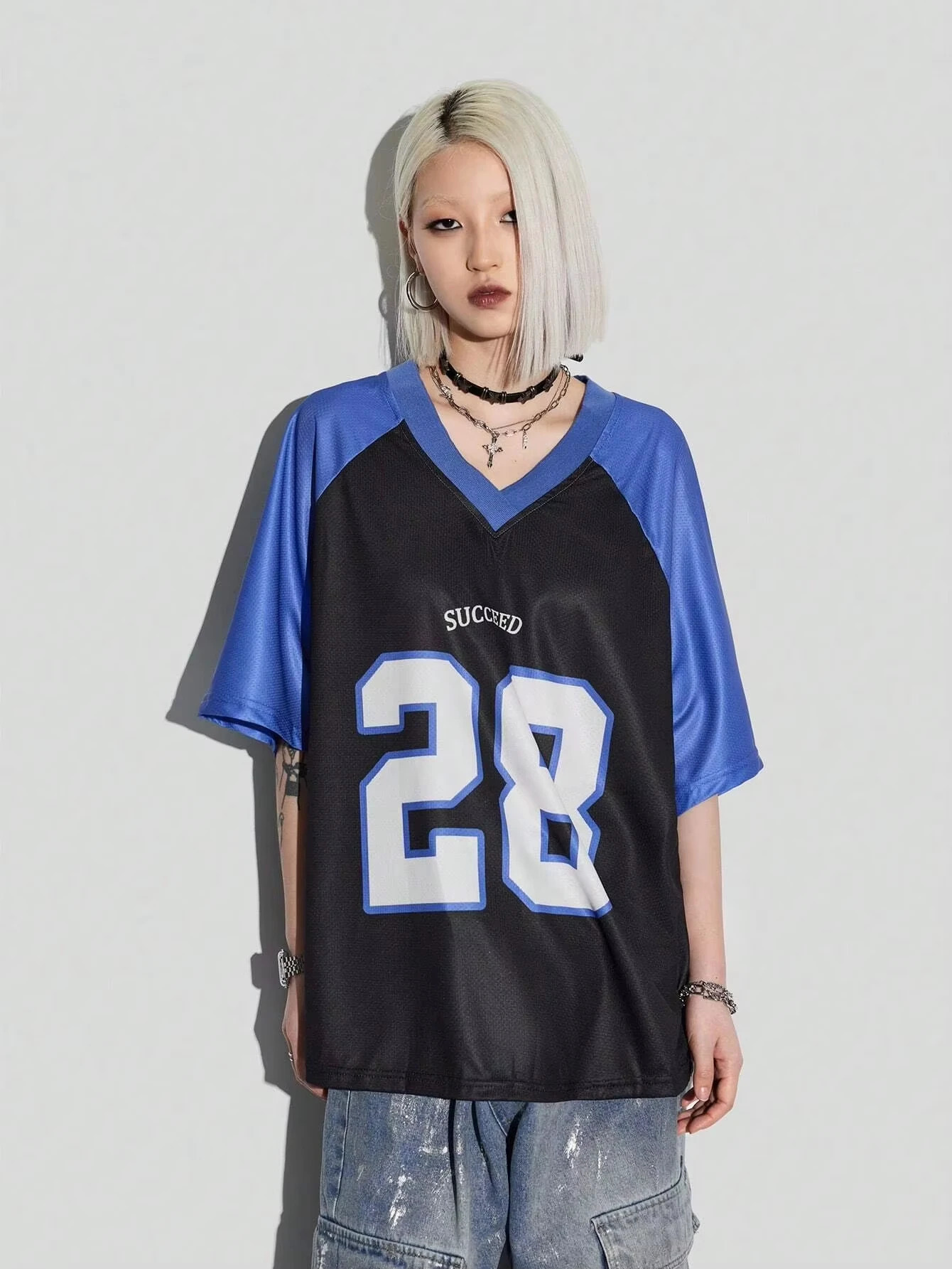 2025 Womens Casual Plus Size Short Sleeved T-shirt Quick Drying Breathable Football Jersey Fashion And Casual Street Sportswear 250509