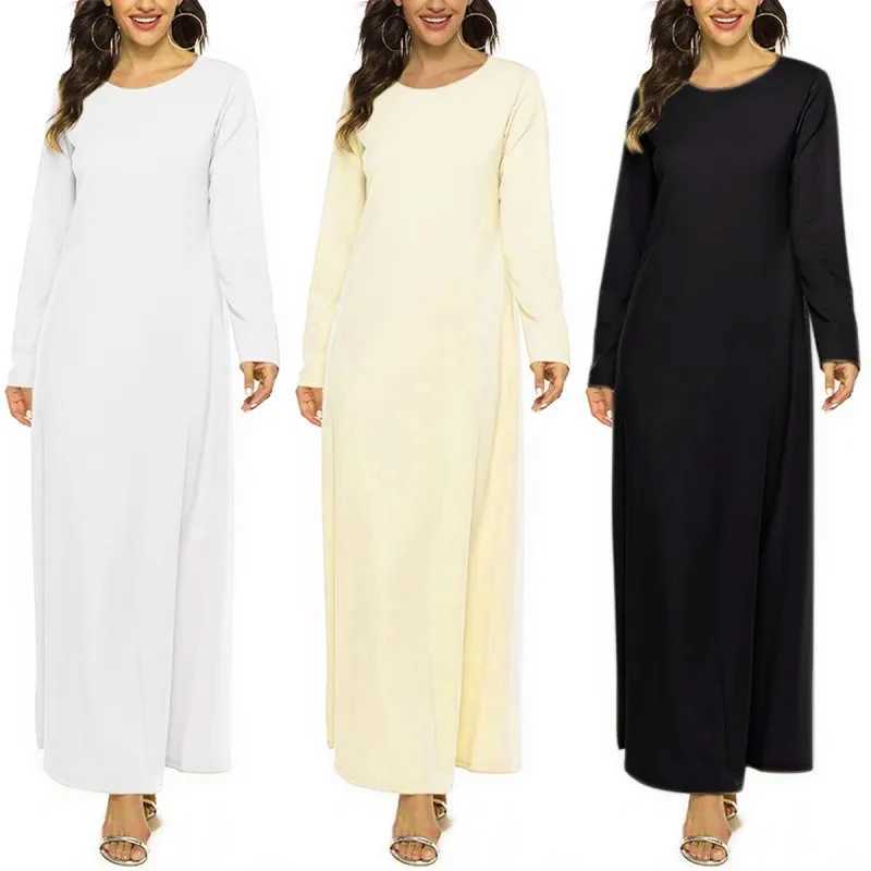 Adult Casual Eid Mubarak Muslim Fashion Abayas for Women Turkey Abaya Dubai Kaftan Dress Robe Femme Caftan Marocain 3 Colors X250514