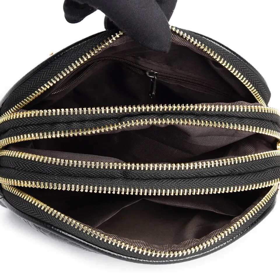 3 Layers Zipper Pockets Quality Crocodile PU Leather Women's Handbags Shoulder CrossBody Bags Light Female Handbag Sac