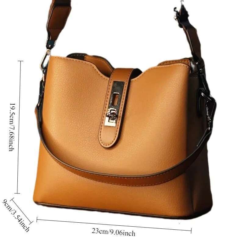 New Simple And Versatile Bucket Light High-End Shoulder Women's Bag Bags For Women Handbag