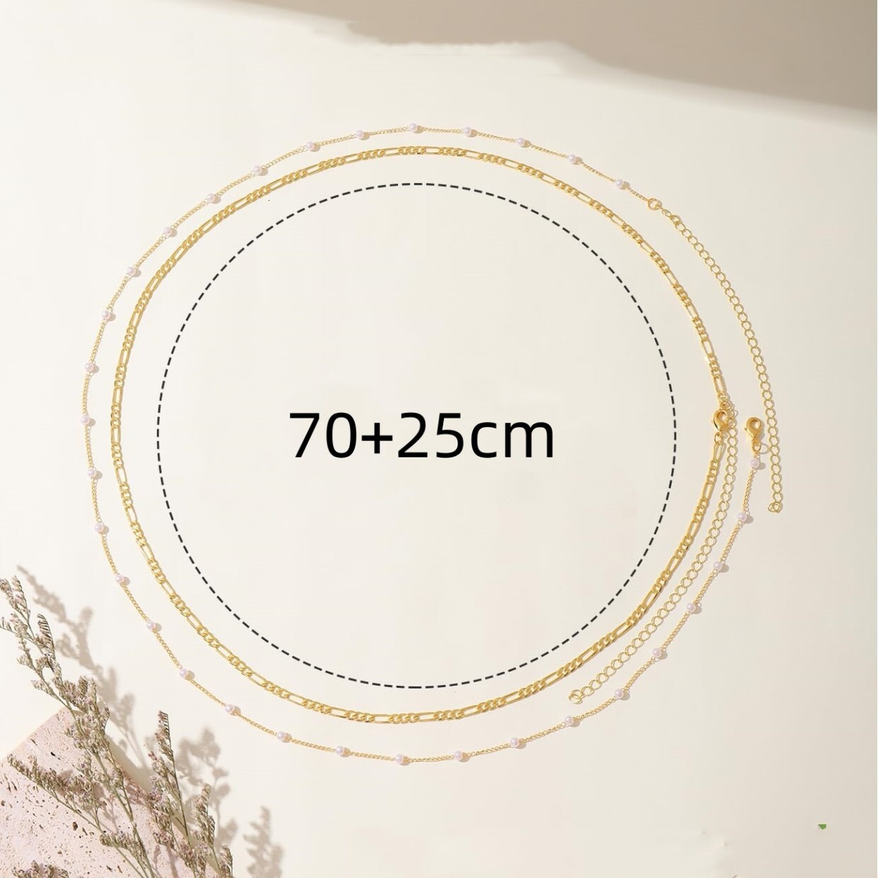 Jewelry Fashion Pearl Sexy Waist Metal Two Piece Set Body Chain
