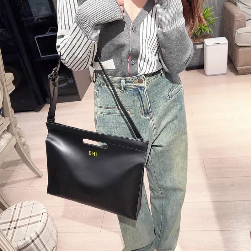 Design Fashion Laptop Bag For Woman Custom Name Business Office Daily Cross Body Briefcase Leather Large Capacity Handbag