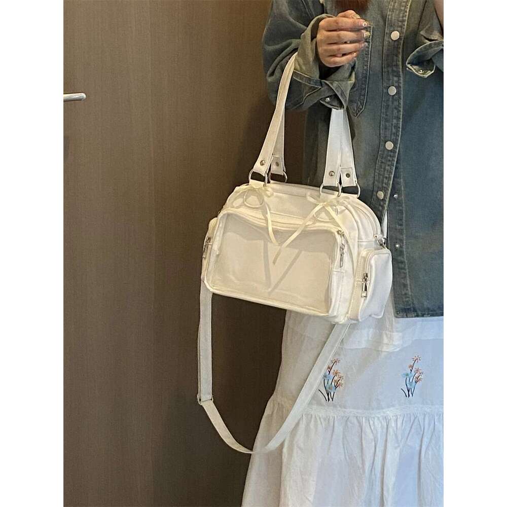 Japanese Uniform JK Large Capacity Transparent Shoulder Crossbody Bag Student School Bags Itabag Women Bolso