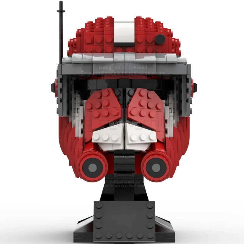 Moc 754pcs Star Battle Commander Fox Helmets Model Building Blocks Bricks Diy Education Assembly Toys for Kids Christmas Gifts W250514