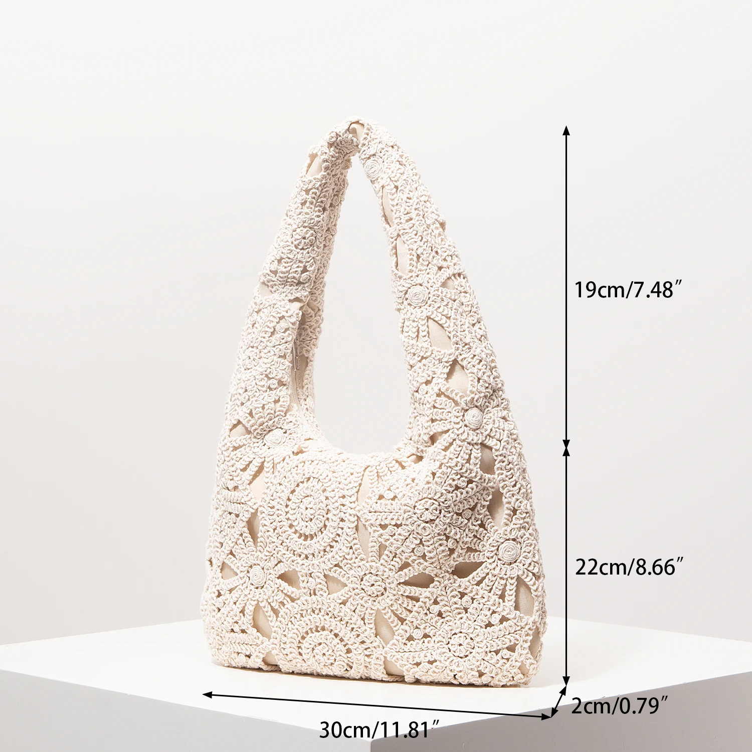 Pattern Hollow Woven Shoulder BagBohemia Straw Beach Bag Crochel SetPremium Style Travel Must HavesVacation Outfits Women 250514
