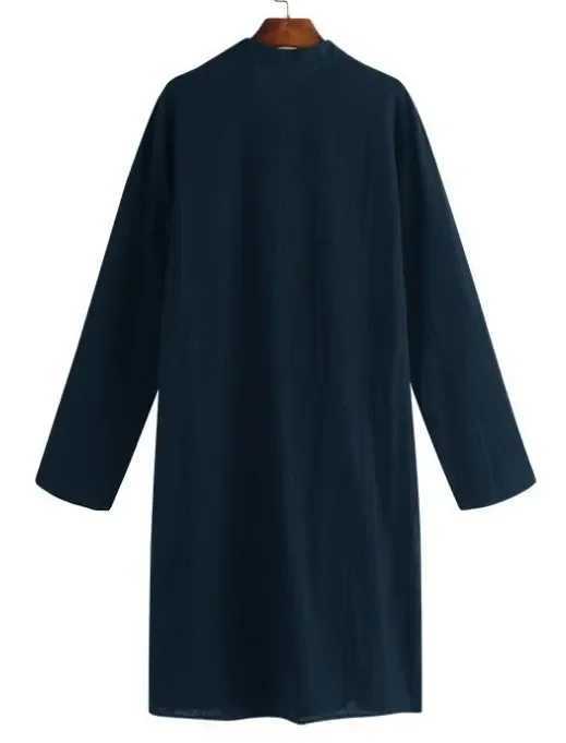 Abaya Men Shirts Long Sleeve Dress Islamic Chemise Elegant Kaftan Robe Pakistani Man Indian Clothes Muslim Eid Clothing S-5XL X250514
